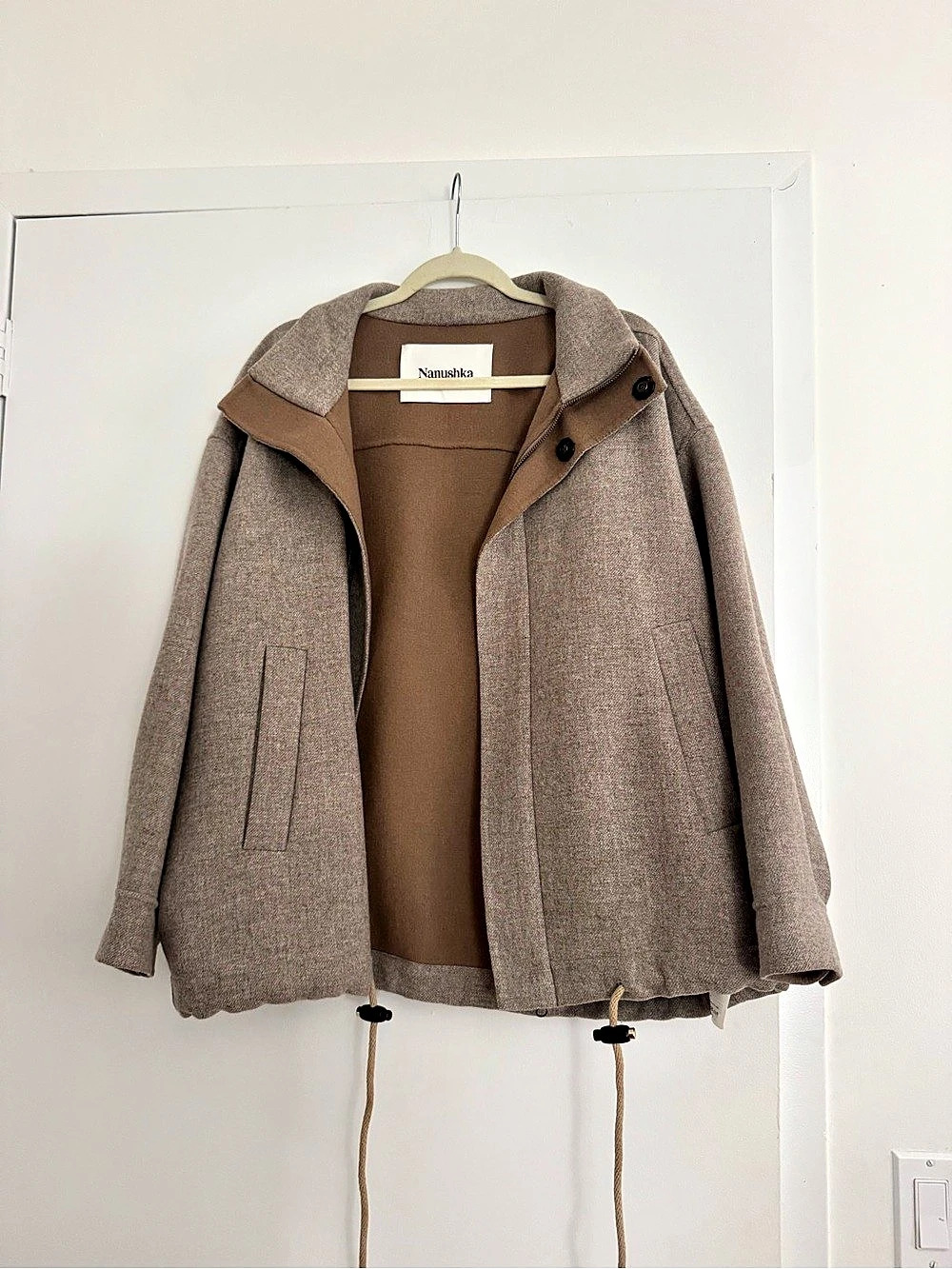 Nanushka Satoyo Jacket Brown